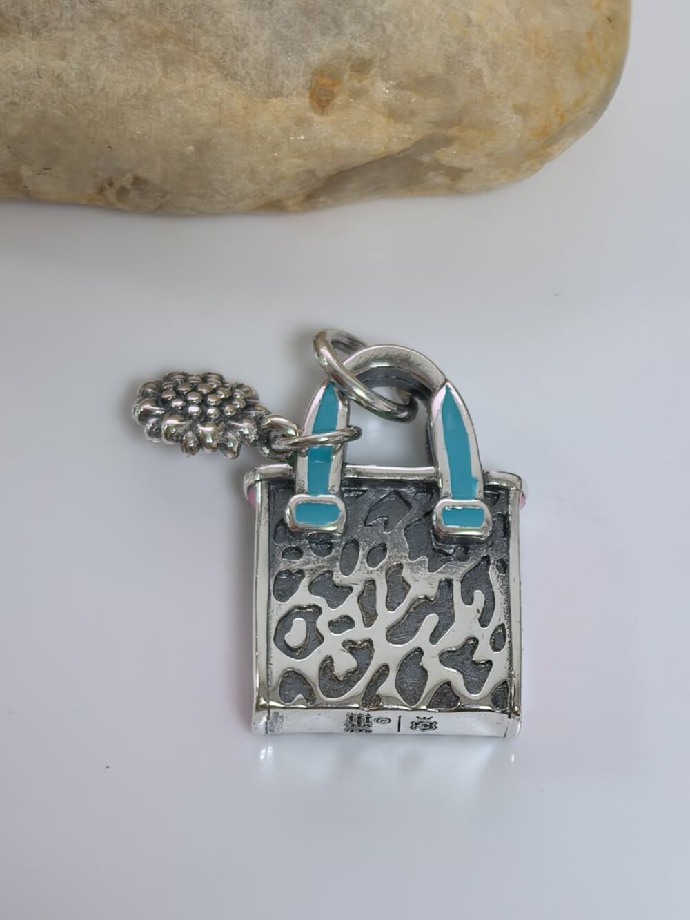 James Avery Enamel Consuela Classic Tote Charm, S925 Silver Jewelry (Women's)